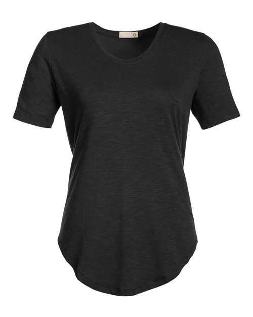 TASC Performance Inc Women's Longline T-Shirt in Black, front view