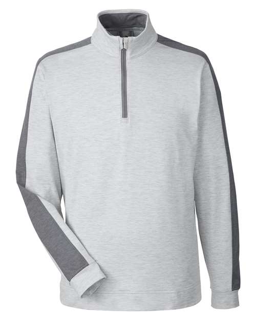 Puma Golf Men's Cloudspun Quarter-Zip Pullover in High Rise Heather/Quiet Shade