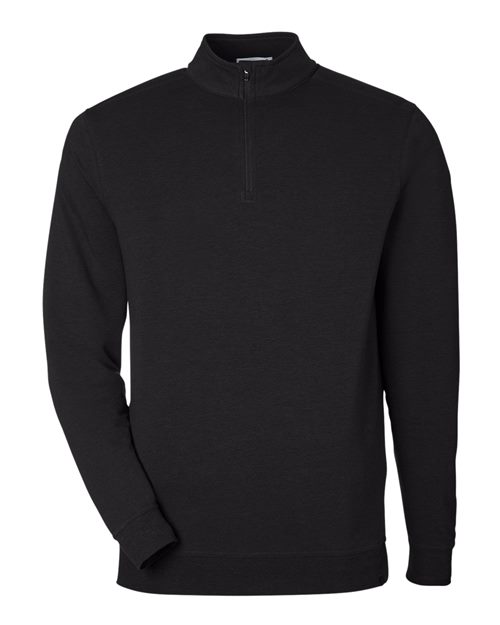 TASC Performance Inc TASC Men’s Cloud French Terry Quarter-Zip in Black, front view