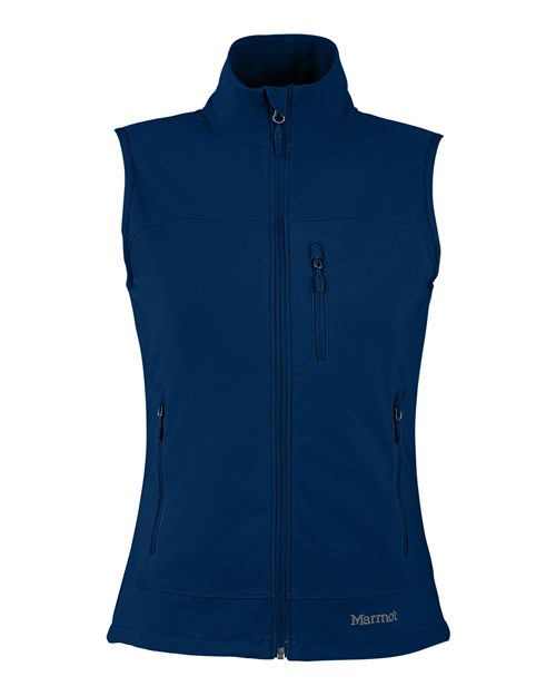Marmot Women's Tempo Vest in Arctic Navy, front view