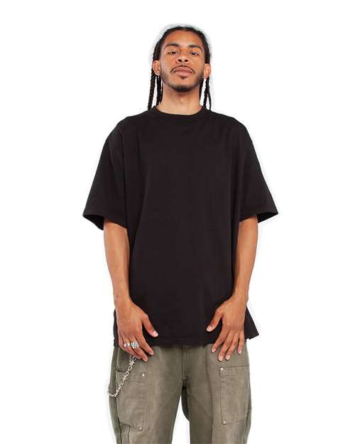 Shaka Wear Unisex Max Heavyweight Garment-Dyed Tee in Black