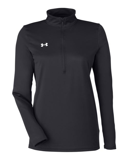 Under Armour Women's Team Tech™ Half-Zip Pullover in Black/White