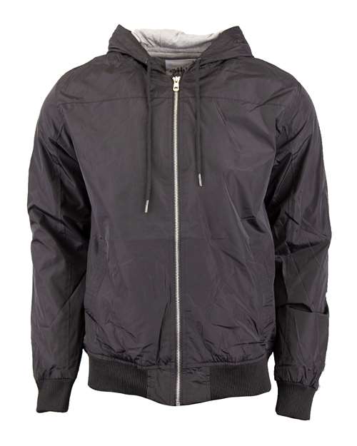 Shaka Wear Unisex Windbreaker Jacket in Black