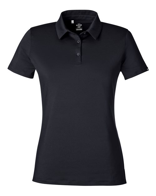 Under Armour Women's Recycled Polo in Black/White
