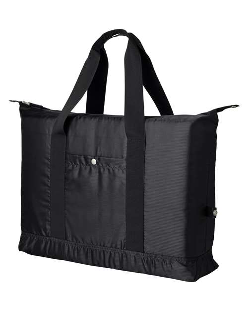 BAGedge Getaway Duffel in Black, front view