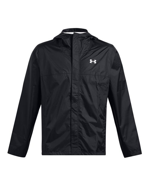 Under Armour Men's Stormproof Cloudstrike 2.0 Jacket in Black/White, front view