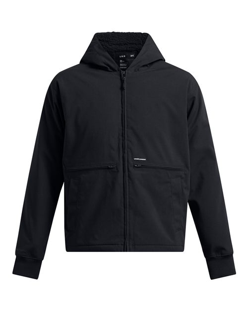 Under Armour Men's Icon Fleece Jacket in Black/Black