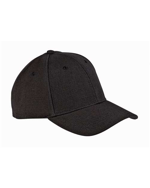 econscious Hemp Structured Baseball Cap in Black, front view