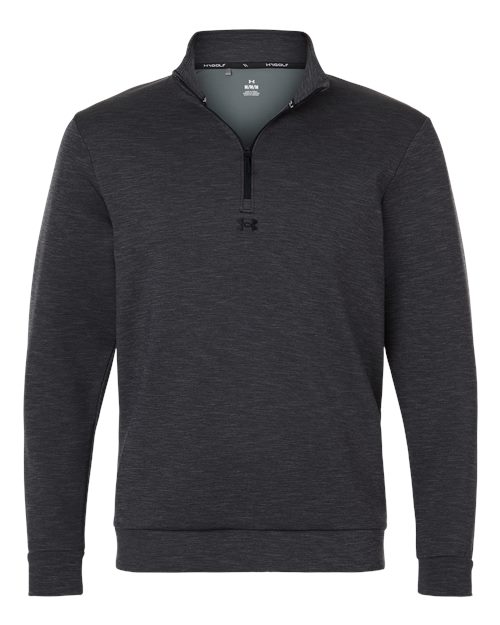 Under Armour Men's Drive Midlayer Quarter-Zip Pullover in Black/Black