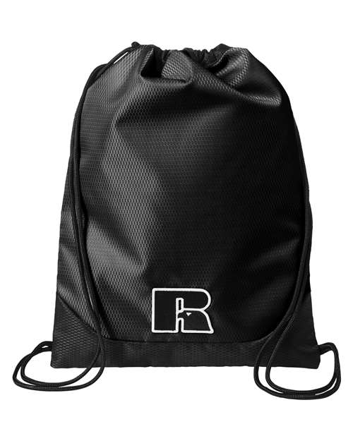 Russell Athletic Lay-Up Carrysack Drawstring Bag in Black