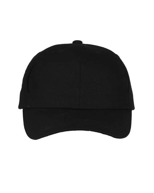 Outdoor Cap Cargo Cap in Black, front view