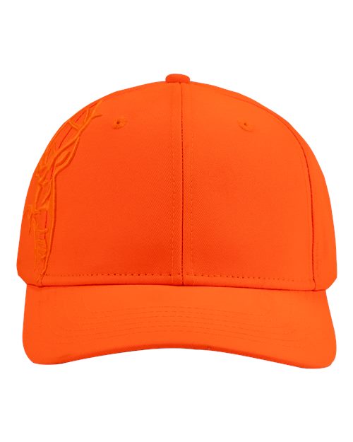DRI DUCK 3D Buck Pro Cap in Blaze, front view