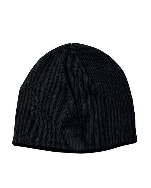 econscious Beanie in Black, front view