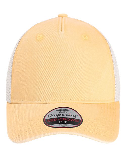 Imperial The Gambit Mesh Back Cap in Apricot/Stone
