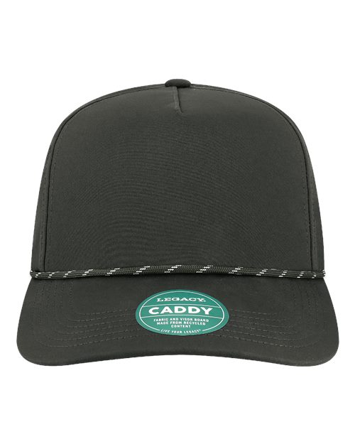 LEGACY The Caddy Rope Adjustable Cap in Black, front view