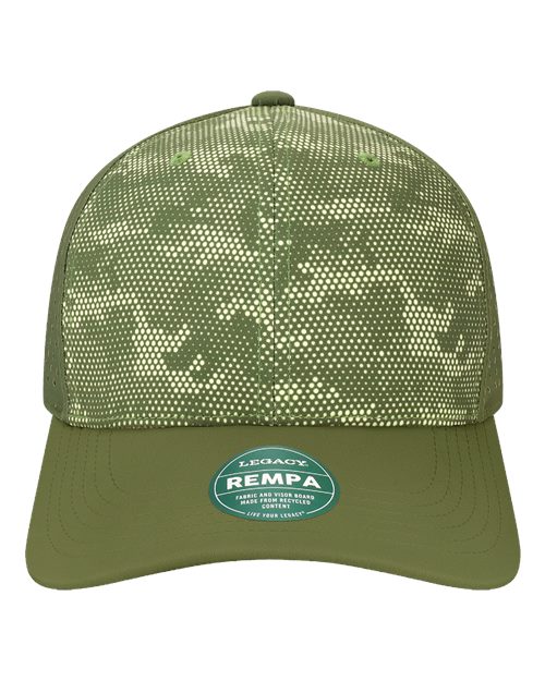 LEGACY Reclaim Mid-Pro Adjustable Cap in Army Camo Dots, front view
