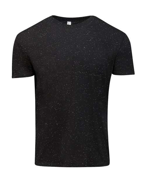 Threadfast Apparel Men's Triblend Fleck T-Shirt in Black Fleck, front view