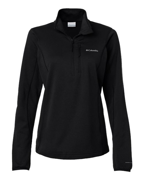 Columbia Women's Essential Hike™ Grid Fleece Half-Zip Pullover in Black
