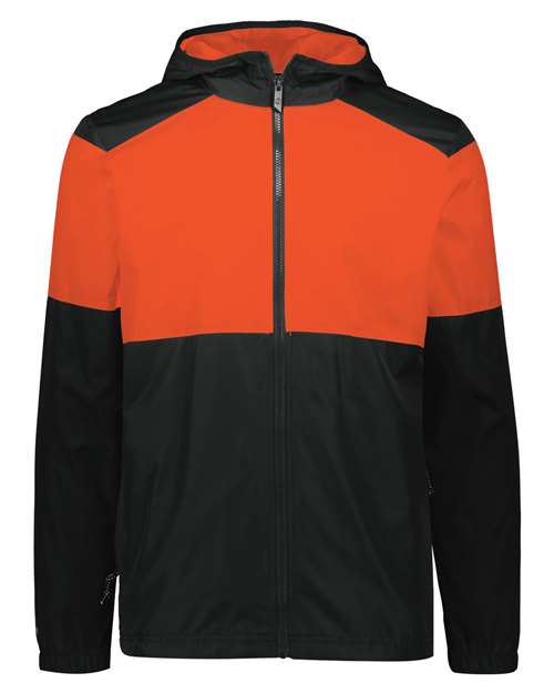 Holloway Men's SeriesX Hooded Jacket in Black/Orange