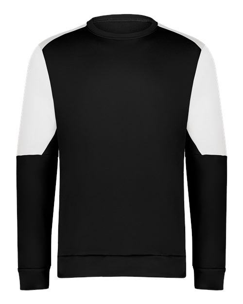 Holloway Men's Momentum Team Crewneck Sweatshirt in Black/White