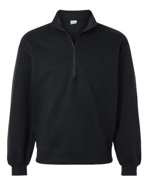 Columbia Women's Aldermore Half-Zip Pullover in Black, front view