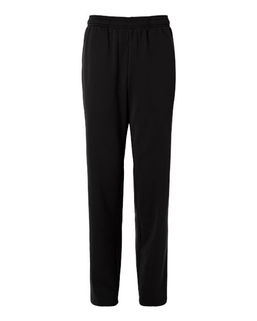 Team 365 Unisex Squad Tech Fleece Pants in Black, front view