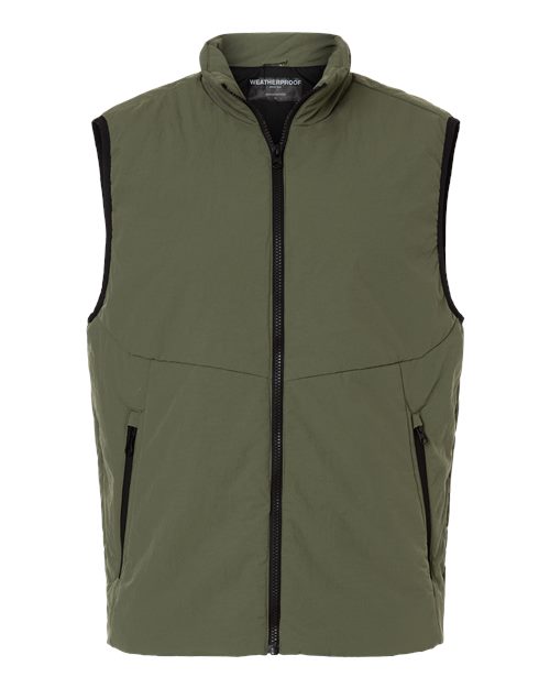 Weatherproof Men's Commuter Tech Vest in Grape Leaf, front view