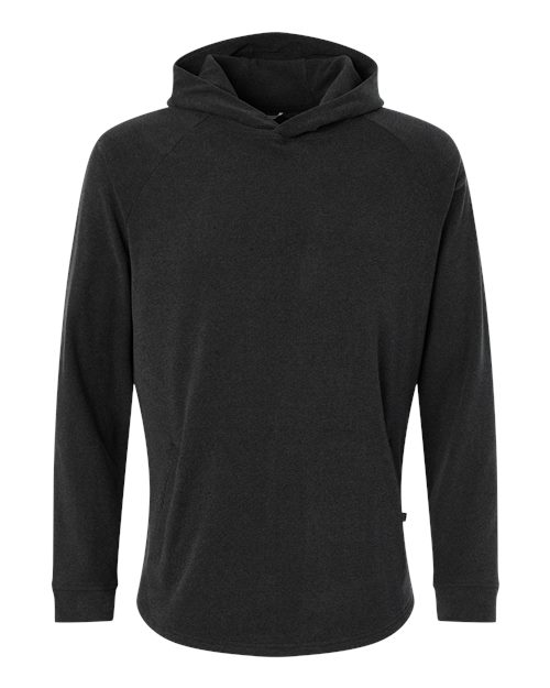 Swannies Men's Glasgow Hooded Sweatshirt in Black/Heather, front view