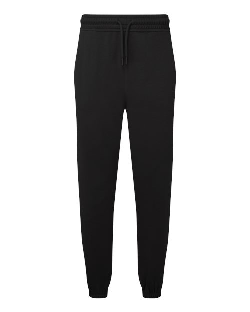 TriDri Unisex Jamie Recycled Joggers in Black, front view
