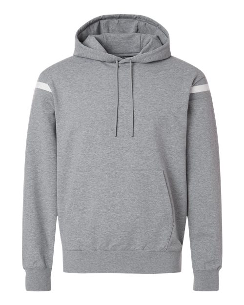 Holloway Unisex Heritage Prep Hooded Sweatshirt in Athletic Heather/Vanilla