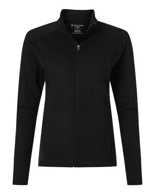 Holloway Women's Eco Revive™ City Flex Full-Zip Jacket in Black