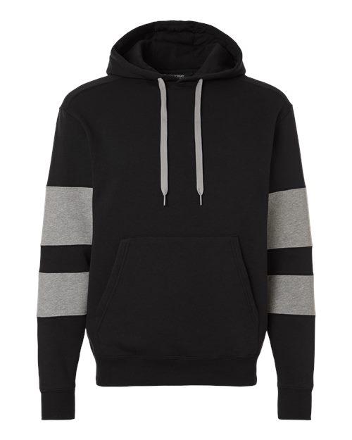 Holloway Unisex Jackson Way Hooded Sweatshirt in Black/Charcoal Heather