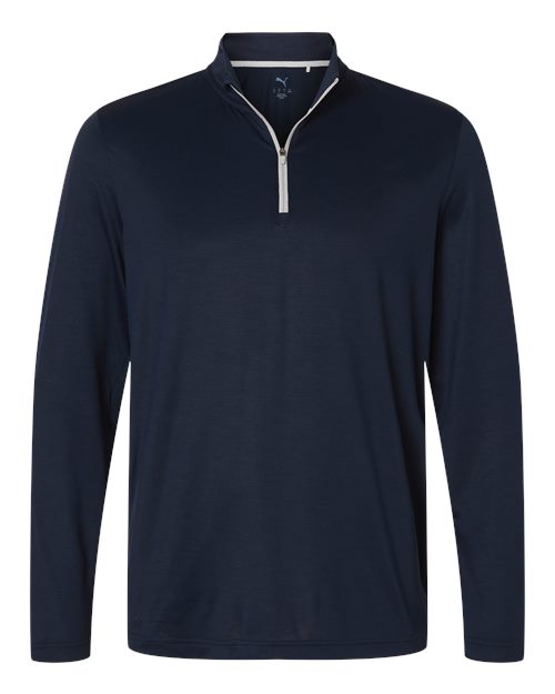 Puma Golf Men's Icon 2.0 Quarter-Zip in Deep Navy