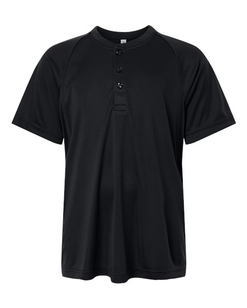Team 365 Youth Zone Performance Henley in Black