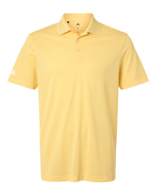 Adidas Men's Performance Piqué Polo in Almost Yellow