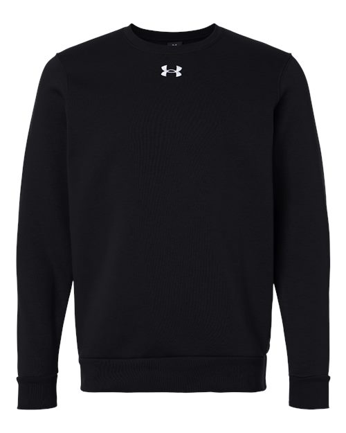 Under Armour Men's Team Icon Fleece Crew in Black/White