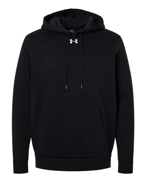 Under Armour Men's Team Icon Fleece Hooded Sweatshirt in Black/White