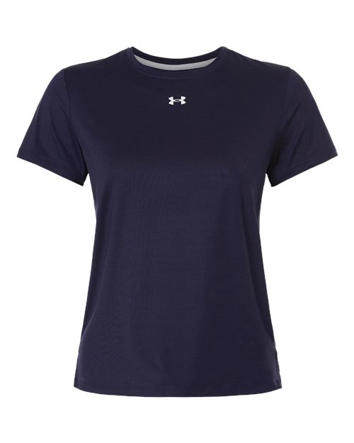 Under Armour Women’s Vanish T-Shirt in Midnight Navy/White, front view