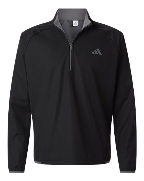 Adidas Men's Ultimate365 Wind Quarter-Zip Pullover in Black