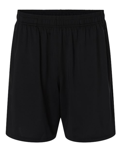 Under Armour Men’s Tech Vent 7″ Shorts in Black/Pitch Grey, front view