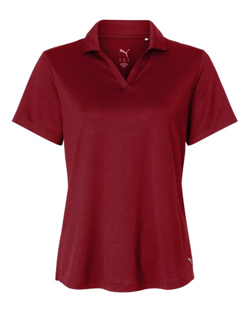 Puma Golf Women's Icon Polo 2.0 in Dark Crimson
