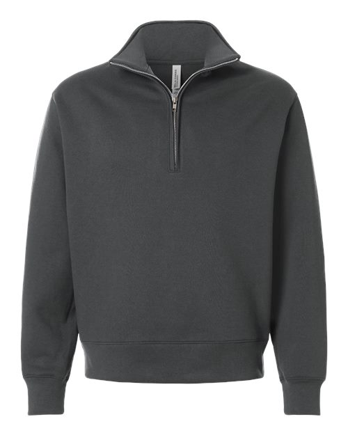 BELLA + CANVAS Unisex 10 oz Quarter-Zip Pullover Sweatshirt in Asphalt