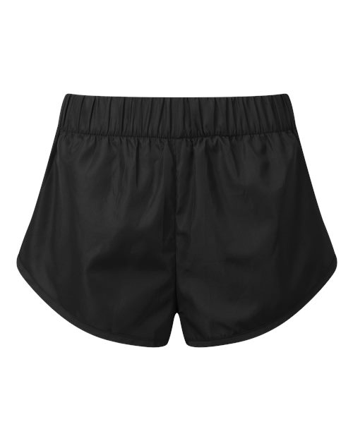 TriDri Women's Running Shorts in Black, front view