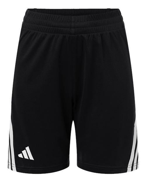 Adidas Youth 3-Stripes 7" Shorts in Black/White