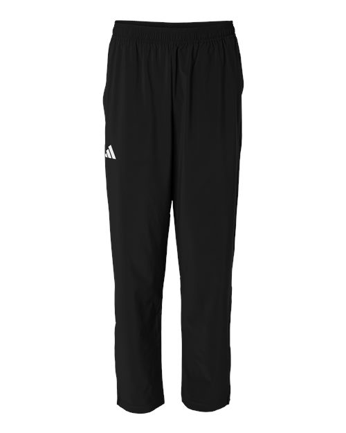 Adidas Adidas AT502 Pants with Custom Team Logo Decoration in Black/ White, front view