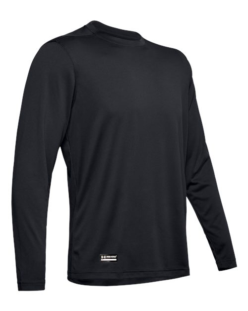Under Armour Men's Tactical Tech Long Sleeve T-Shirt in Black, front view
