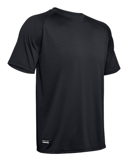 Under Armour Men's Tactical Tech T-Shirt in Black, front view