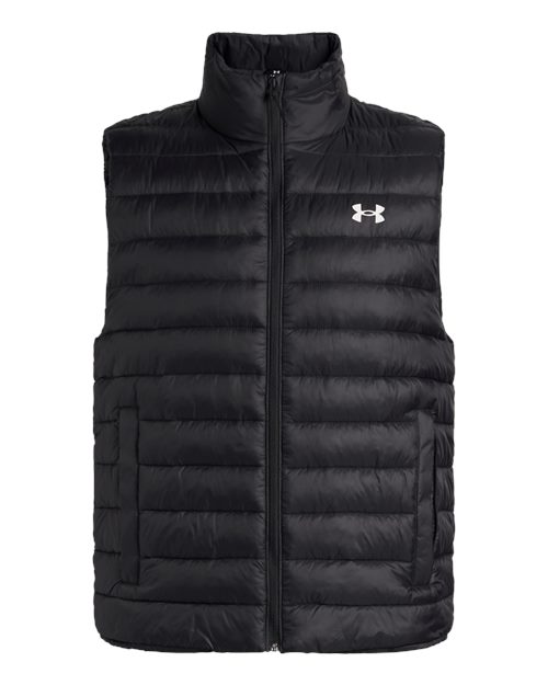 Under Armour Men’s Sportswear Insulated Vest in Black/White, front view