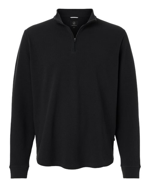 Swannies Men's Luke Quarter-Zip Pullover in Black