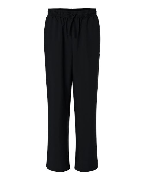 Hanes Men's Scrub Open Leg Pants in Black, front view